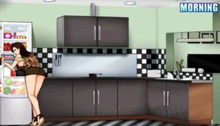 [Gameplay] House Chores - Beta 0.XII.1 Part 33 My Horny Step-Aunt Sex In The Kitch...