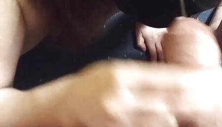 Cum on the face mask