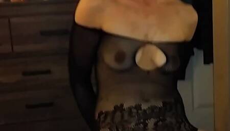 Gorgeous amateur American Mormon Wife Huge Dildo Multiple Orgams Masturbation until Creampie from hubbys work friend