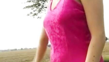 Enchanting lady's amateur scene