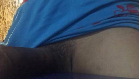 I masturbate hard and for a very long time being alone in the house I enjoy my cock and all my hot cum