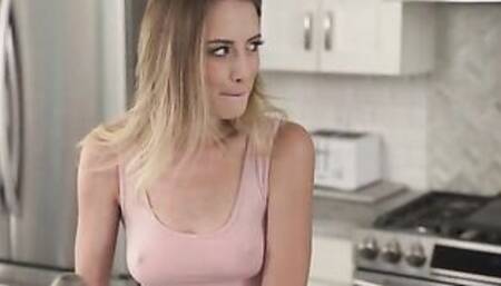 My Stepbrother Helps Me Put A Gigantic Load In The