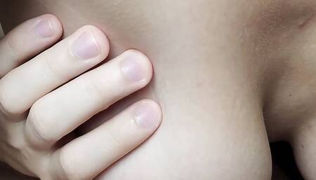 Saggy tits hard sucking and stretch