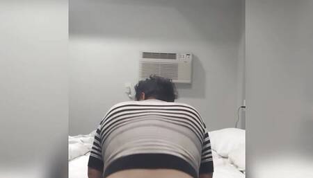Short hair sissy bare ass