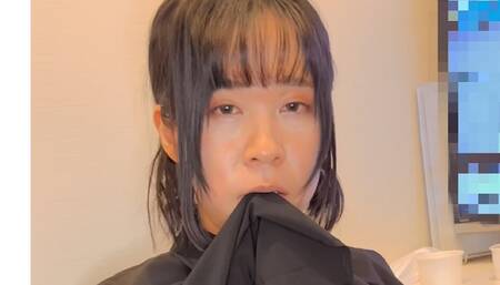 Femboy analplay secretly in Internet cafe
