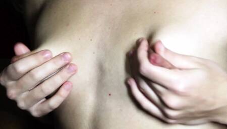 Perfect nipples and small tits