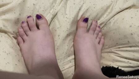 Worship my feet, Toenail panting and foot fucking JOI 1080p