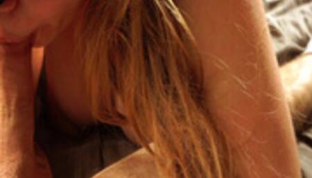 18 Year Old Innocent Student Blindfolded Gives A Sloppy Blowjob Fucked Hard And Eats A Load Of Cum