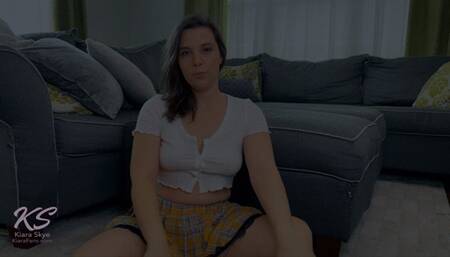 Schoolgirl Self Foot Worship + Jerk Off Encouragement