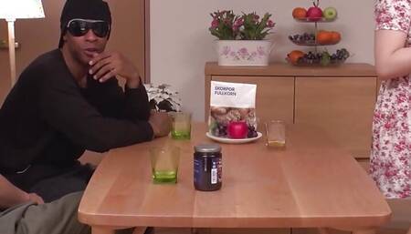 ASIAN JAPANESE PORN HOT BITCH GAGS ON A HARD COCK AS SHE