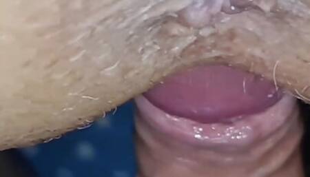 Close view of me fucking my old granny wife.