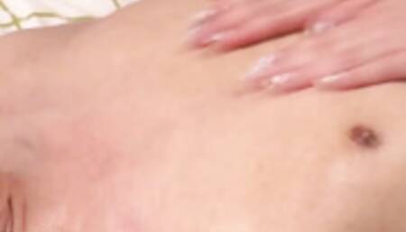 Japanese beautiful babe loves helping to cum