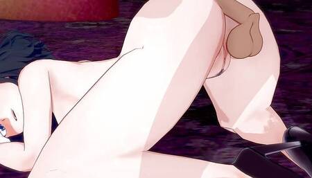 Ryuko Matoi - Hot sex and masturbation