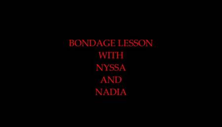 Bondage lesson with Nyssa and Nadia (MP4) Format