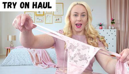 Lingerie try on haul hot milf