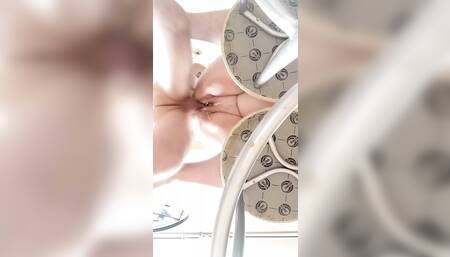 pussy full of cum after good sex with a fat woman