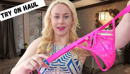 Peek a boo bra try on haul with Michellexm