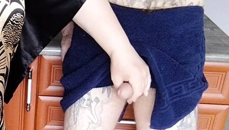 skillful hands jerk off my dick until I cum