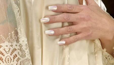 Big Nipples and my satin robe