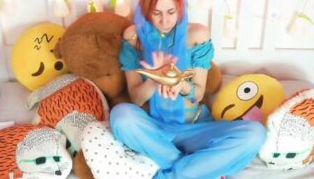 Princess Jasmine made a black Aladdin