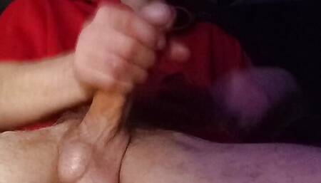 Smoking jerking thick cock.big load