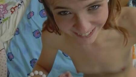 Small titted German girl gets her asshole punished by a thick cock