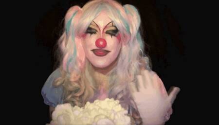 Clown GIrl's Wet & Messy Pie Time
