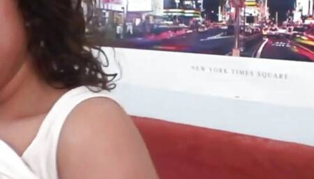 Gorgeous brunette woman with tanned body and perfect tits gets her wet pussy fucked in many positions