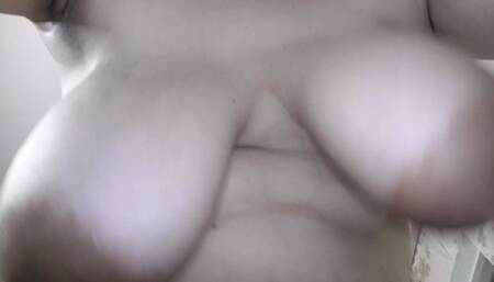 Cuckold wife get fucked in front of hubby face and her boobs are bouncing hard! - POV cuckold - Milky Mari