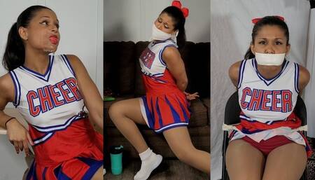 Cheerleader Calisa Has A Gagged Filled Day