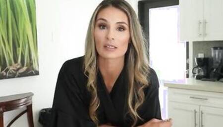 Stepmom is almost caught blowing stepson