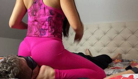 Shut Up And Feel My Ass On Your Face | Cruel Tied Hands Facesitting Ass Smother | WMV