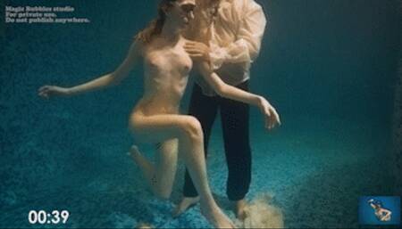 Lara and Aoro_ Naked underwater learning