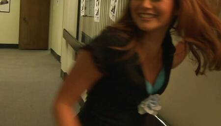 Hunter Bryce Loves Taking Her Nerdy Boyfriend's Load