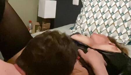 I eat her pussy and fuck hard her ass