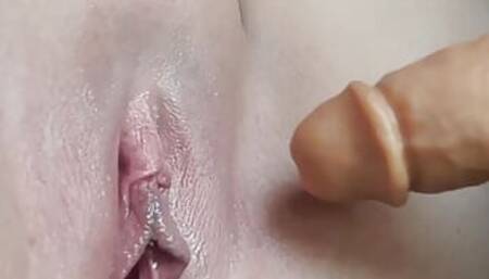 I was so horny that I went to insert my dildo non-stop like the slut that I am