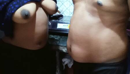 Desi Indian wife alone in kitchen paella village sex porn