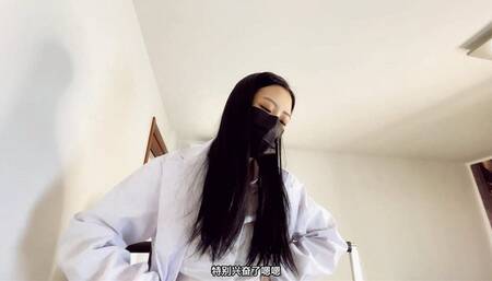 LCT139a[Slaves live view] Evil Doctor Woman XG Glass Floor Trample Cock Treatment Boot Control Patient Stepping Pants ejaculate BootsJobs 2F