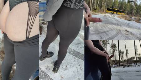 Risky flashing Fantasy adventure Jerking and cumshot outdoor