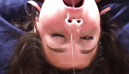 Footjob amateur tattooed slut in lingerie mouth fucked