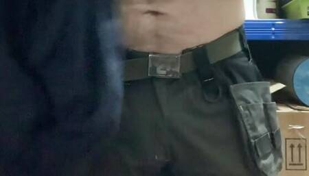 hot straight man tasked to show off