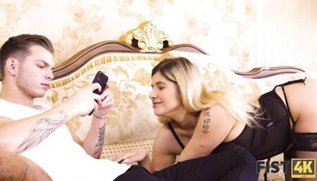 Stockings scene with brilliant girlie from Fist 4k