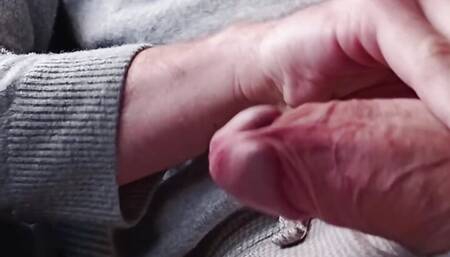 Handjob on the train