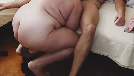Homemade sex with my BBW Granny Wife Step Mommy.