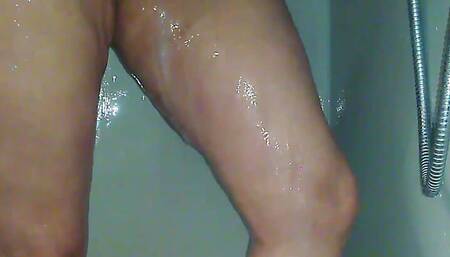 A sneak peek in the shower BBW Milf