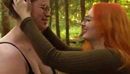MyDirtyHobby - First lesbian outdoor fuck