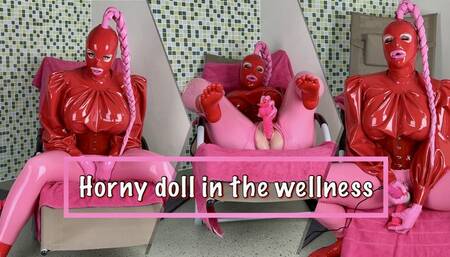 Horny doll in the wellness