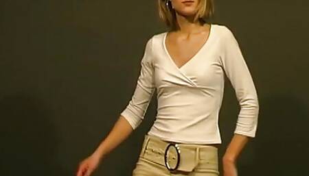 I present to you Zuzana a real blonde fairy with a great desire to show herself on a porn site