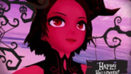 Horny Devil's Sexy Moans on the Beach