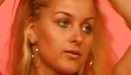 Dana's first porn performance is a blonde whore who touches herself for your pleasure